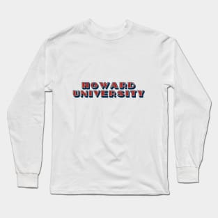 hu glitter lettering Long Sleeve T-Shirt